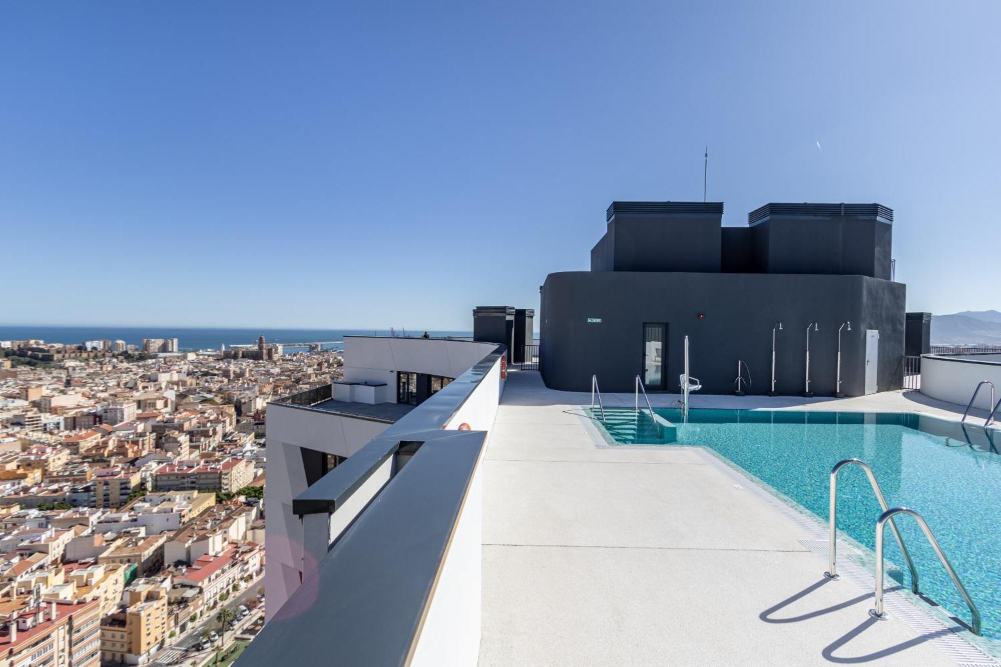 Malaga Skyline 1 Pool & Parking Free Apartment Екстериор снимка